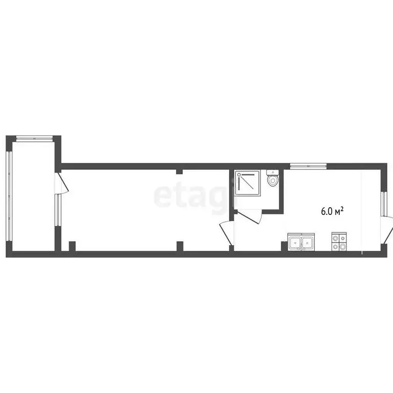 1-комнатная квартира: Алупка, улица Щепкина, 15Б (30.9 м) - Фото 1