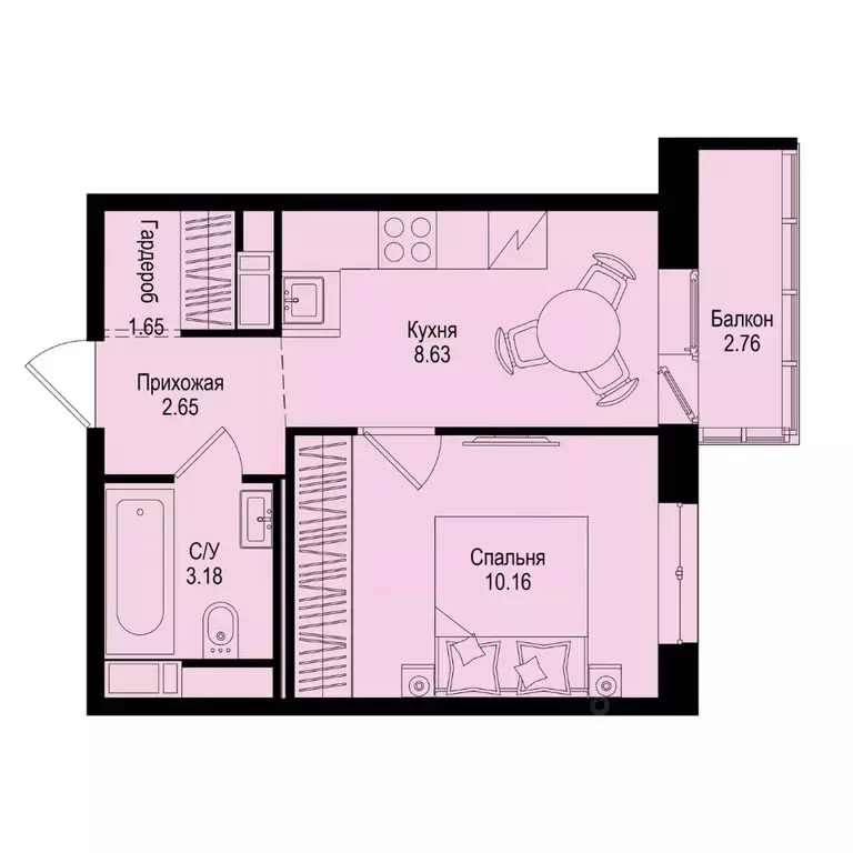 1-к кв. Ленинградская область, Всеволожский район, Заневское городское ... - Фото 1