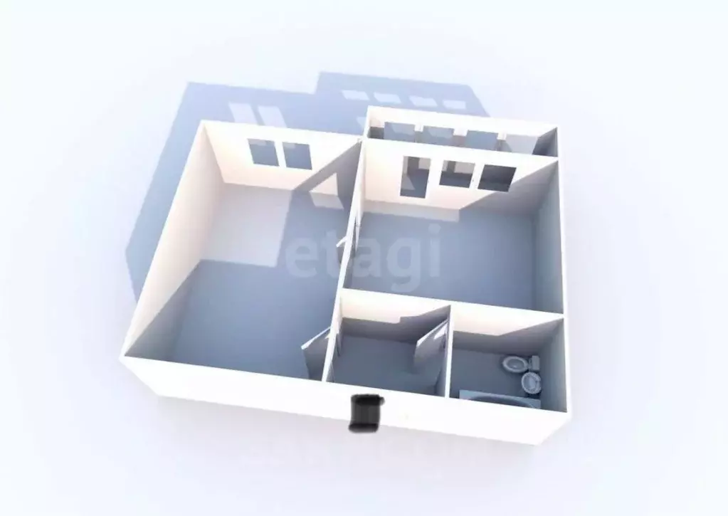 1-к кв. Сахалинская область, Анивский городской округ, с. Троицкое ул. ... - Фото 2