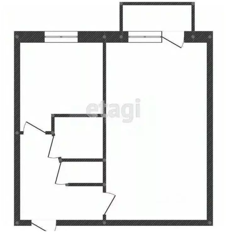1-к кв. Иркутская область, Иркутск ул. Лебедева-Кумача, 59 (31.2 м) - Фото 1