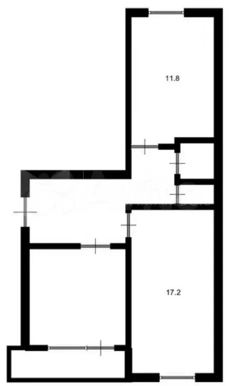 2-к. квартира, 47,9 м, 5/5 эт. - Фото 0