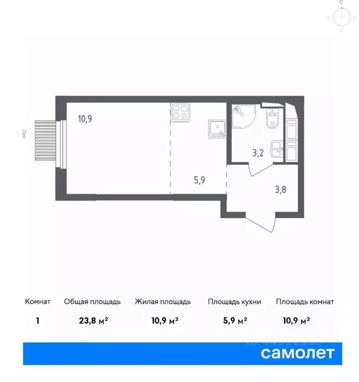 Студия Московская область, Мытищи ул. Стрельбище Динамо, 10 (23.3 м) - Фото 0