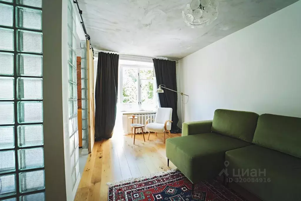 Студия Москва Трифоновская ул., 4 (30.0 м) - Фото 1