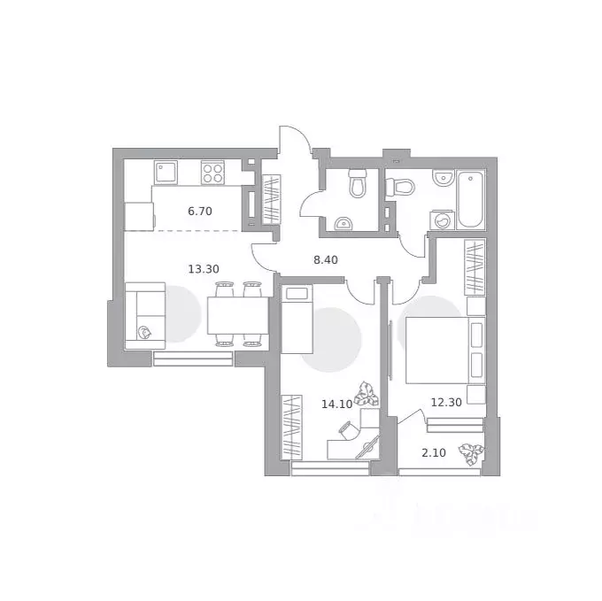 3-к кв. Башкортостан, Уфа Зеленая Роща жилрайон, Лесная Симфония жилой ... - Фото 0