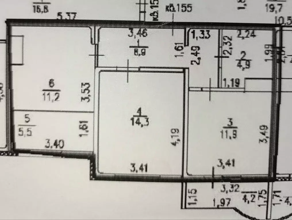 3-к кв. Оренбургская область, Оренбург Уральская ул., 2/14 (56.7 м) - Фото 1