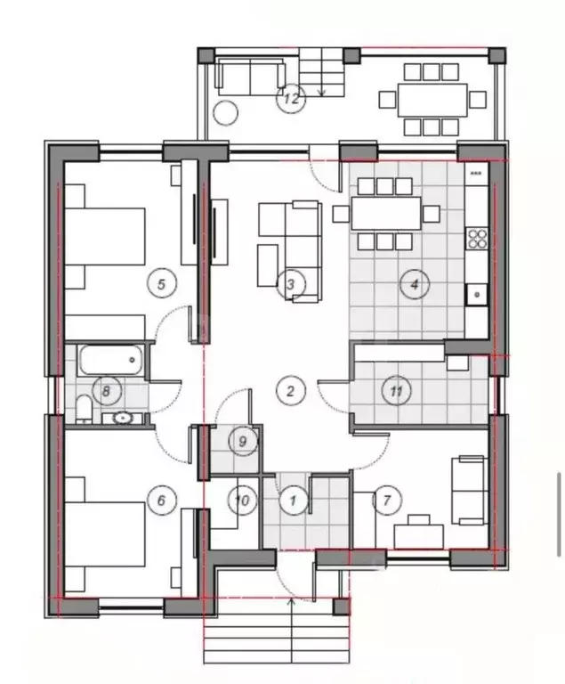 Дом в Саратовская область, д. Мергичевка ул. Малая Приовражная (104 м) - Фото 2