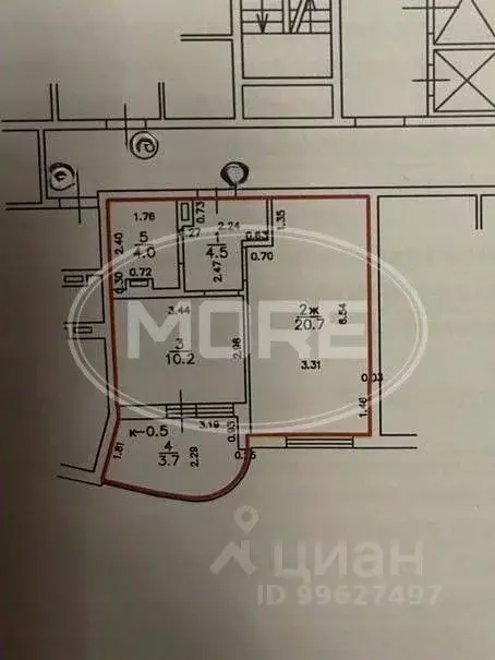1-к кв. Калининградская область, Калининград Орудийная ул., 30В (43.1 ... - Фото 1