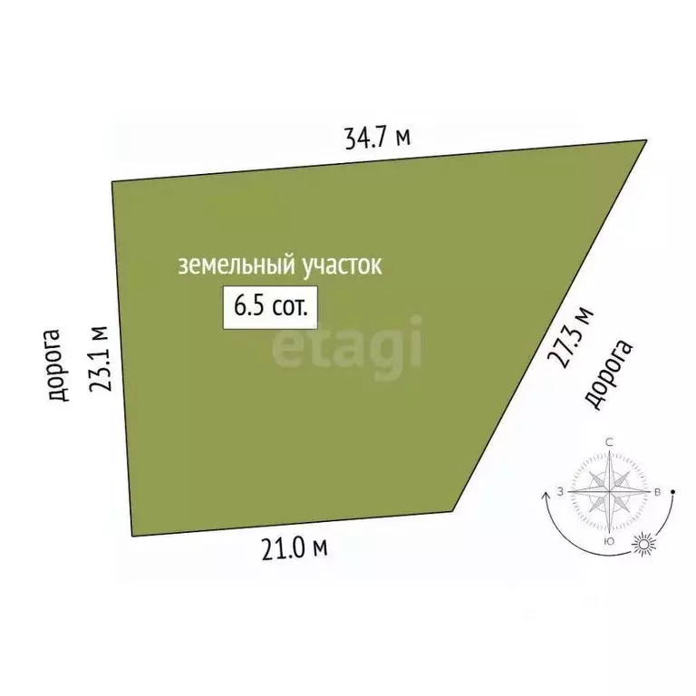 Участок в Тюменская область, Тюменский муниципальный округ, д. Ушакова ... - Фото 1