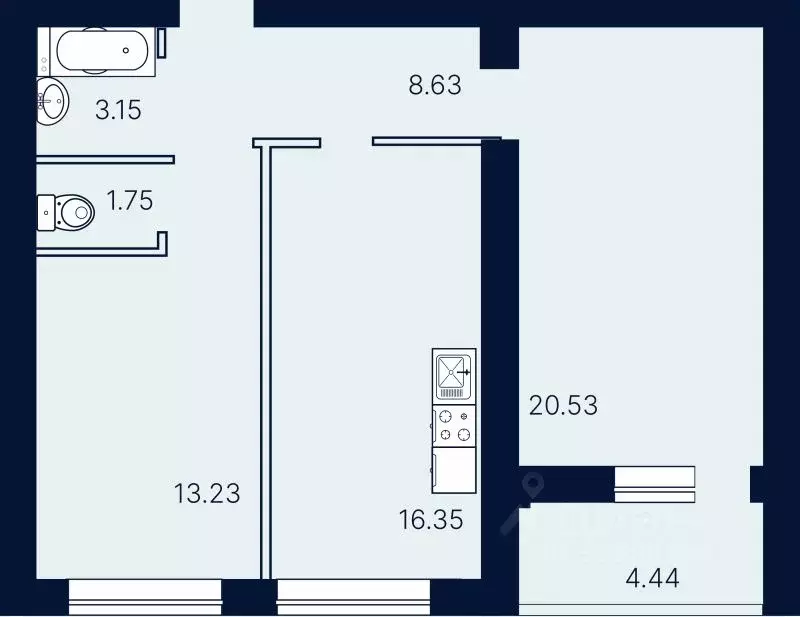 2-к кв. Саратовская область, Саратов ул. Имени Николая Егорова (68.08 ... - Фото 0