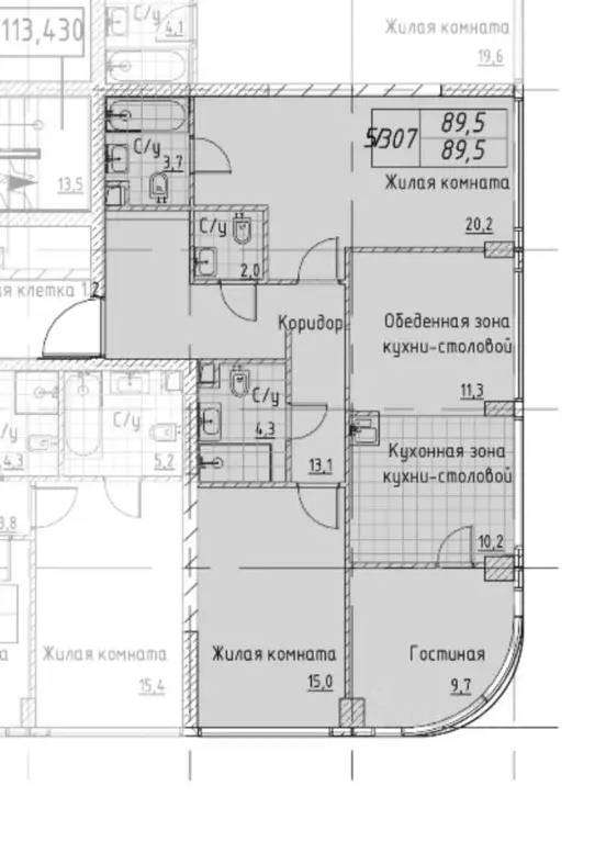 3-к кв. Москва Кутузовский проезд, 16А/1 (89.5 м) - Фото 0