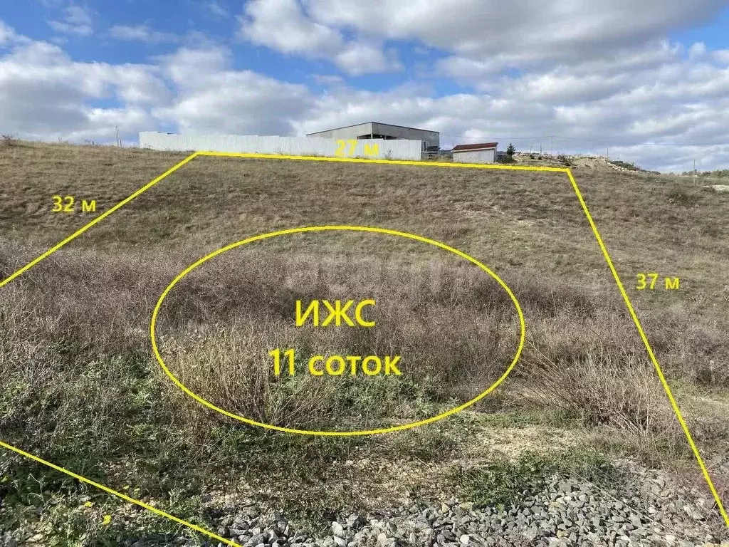 Участок в Крым, Симферопольский район, Мирновское с/пос, с. Белоглинка ... - Фото 1