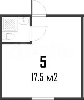 Квартира-студия, 17,5 м, 1/12 эт. - Фото 0