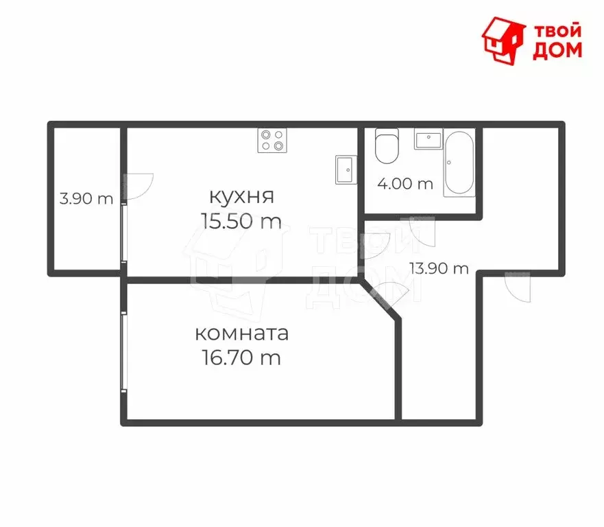 1-комнатная квартира: Санкт-Петербург, Софийская улица, 48к4 (50.1 м) - Фото 1