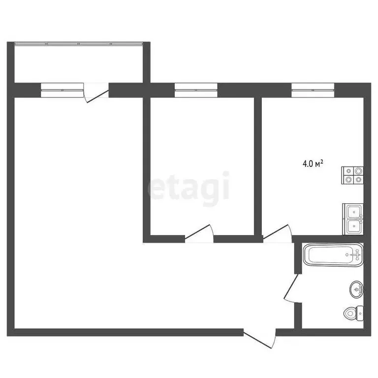 2-комнатная квартира: Рыбинск, Солнечная улица, 19 (36 м) - Фото 0