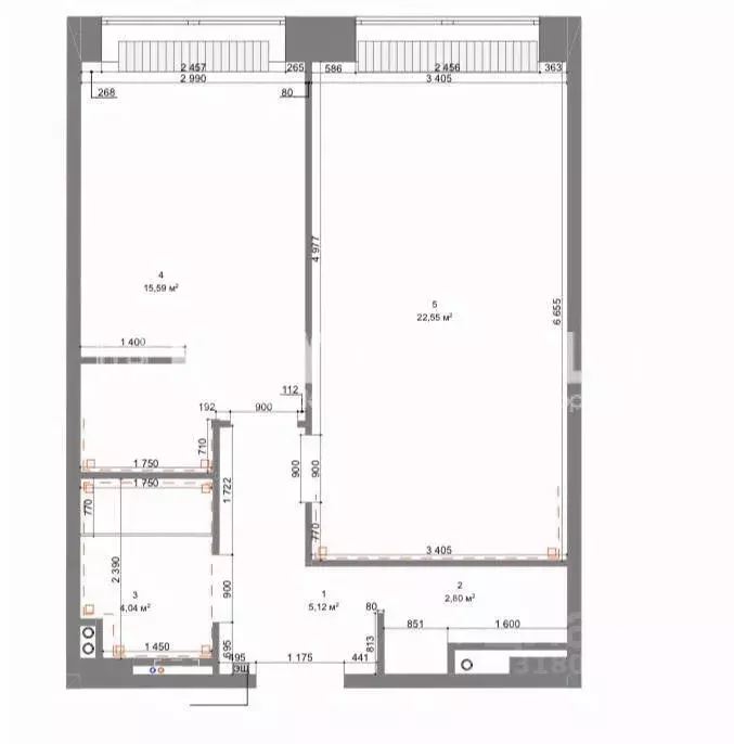 2-к кв. Москва просп. Генерала Дорохова, 49 (55.0 м) - Фото 2