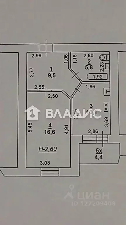 1-к кв. Ростовская область, Ростов-на-Дону Западный мкр, ул. 339-й ... - Фото 2