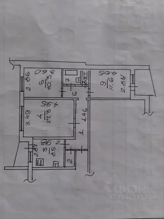3-к кв. Новгородская область, Великий Новгород ул. Коровникова, 3к1 ... - Фото 1