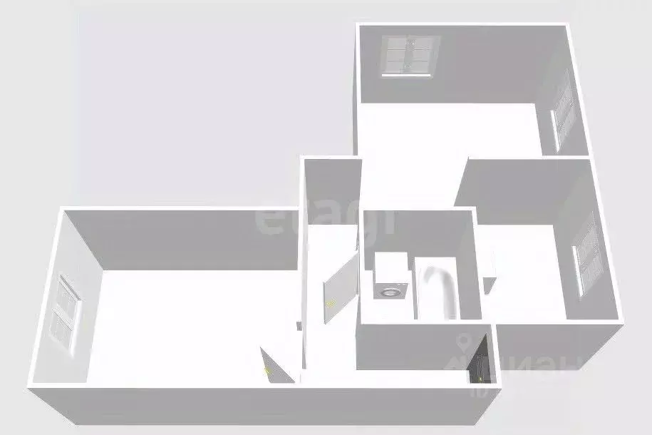 2-к кв. Сахалинская область, Южно-Сахалинск просп. Мира, 1Ак2 (44.0 м) - Фото 2