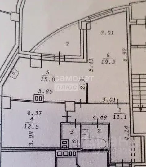 2-к кв. Новосибирская область, Новосибирск ул. Галущака, 15 (63.1 м) - Фото 1