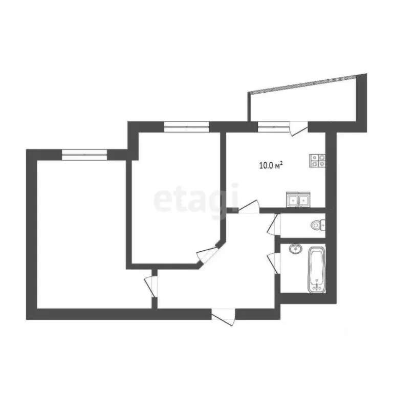 2-к кв. Мордовия, Саранск ул. Гагарина, 96 (60.0 м) - Фото 1