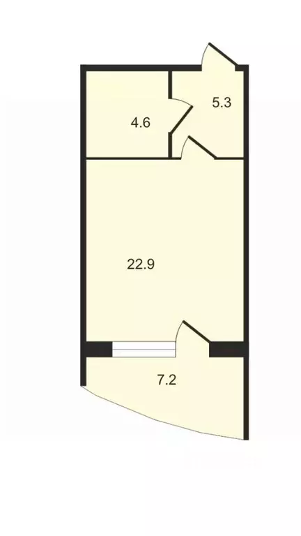 Студия Владимирская область, Владимир ул. Лакина, 2Б (32.9 м) - Фото 0