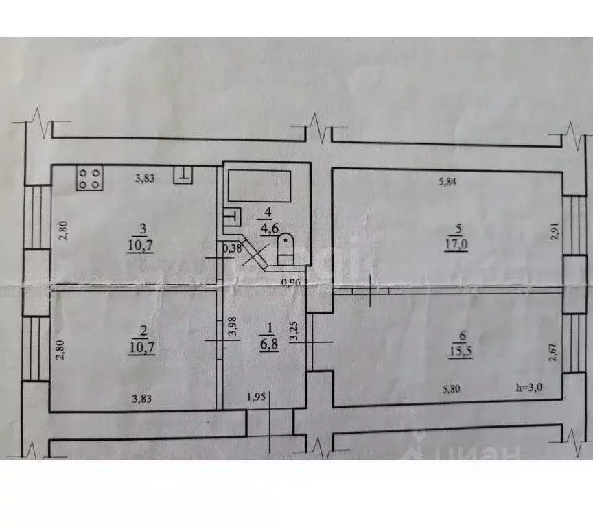 3-к кв. Забайкальский край, Чита ул. Ленина, 54 (65.3 м) - Фото 1