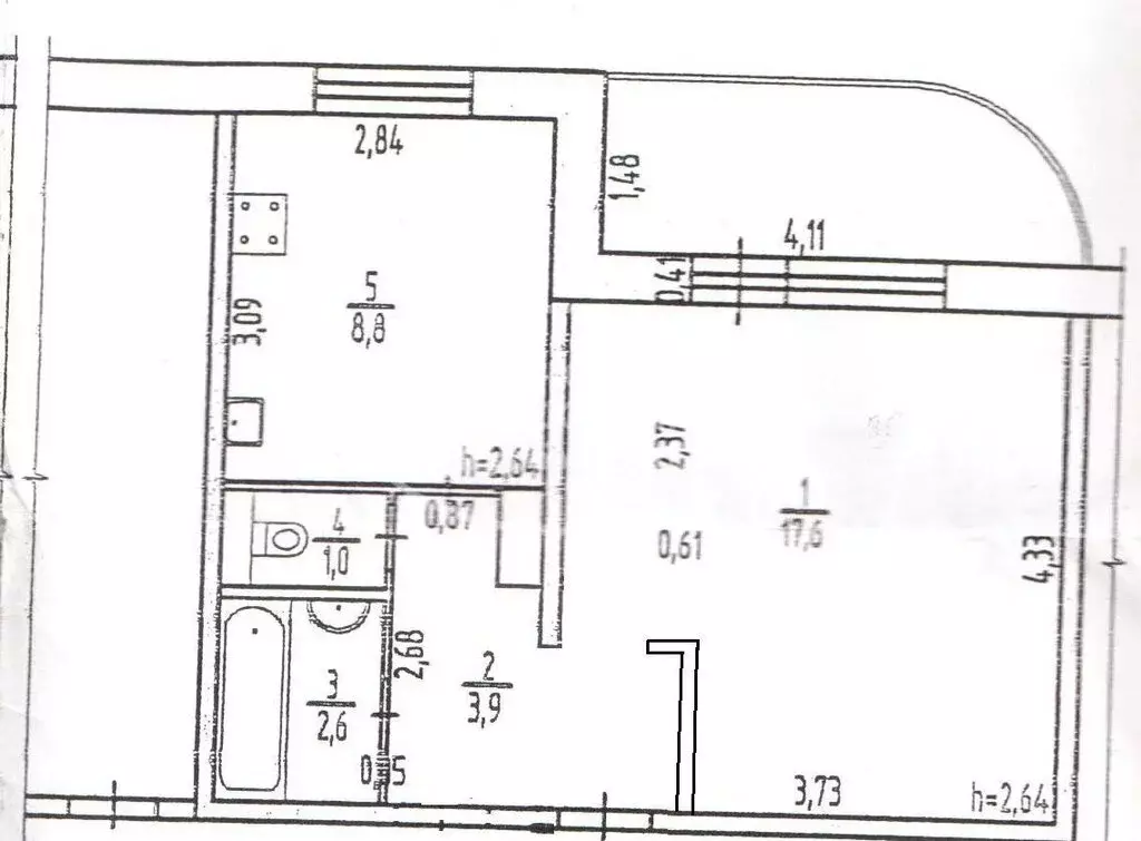 1-комнатная квартира: Пермь, улица Старцева, 7 (35 м) - Фото 1