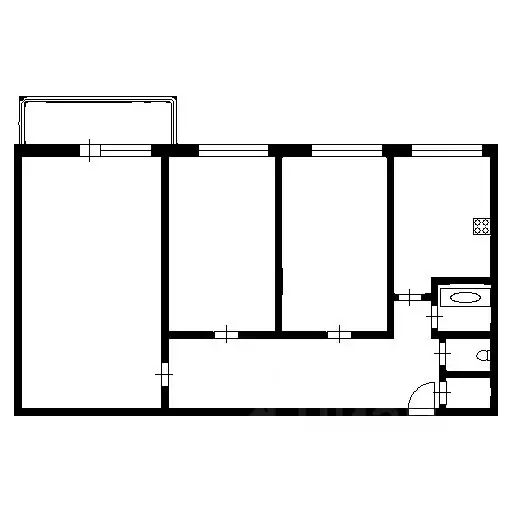 3-к кв. Санкт-Петербург ул. Коммуны, 28к3 (58.5 м) - Фото 1