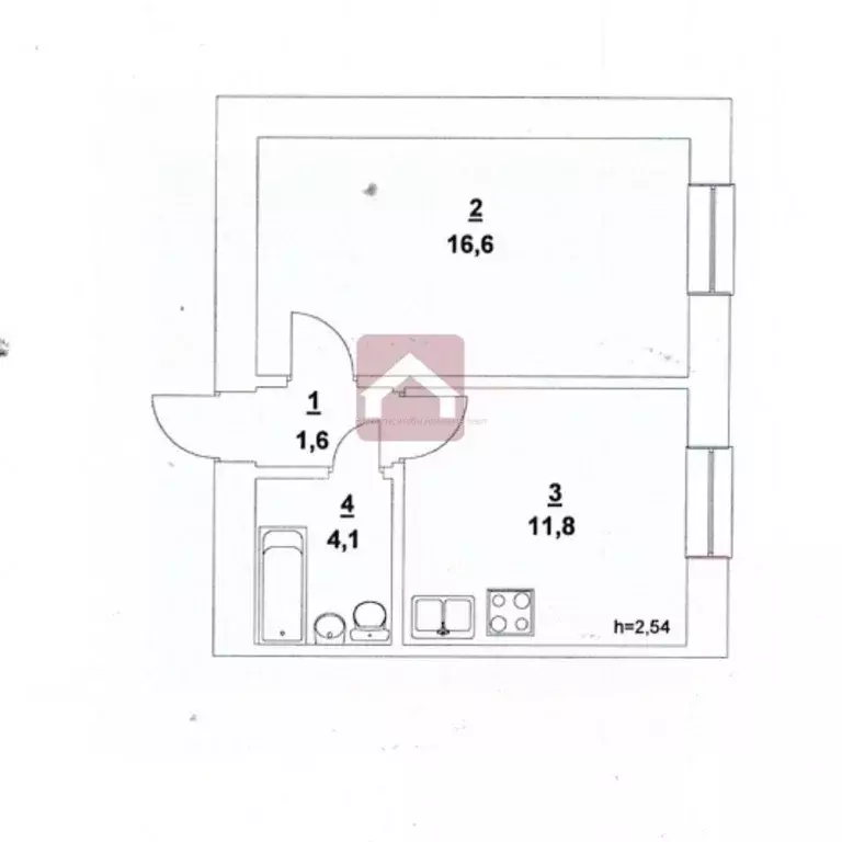 1-к кв. Саратовская область, Саратов Рабочая ул., 177 (34.0 м) - Фото 1