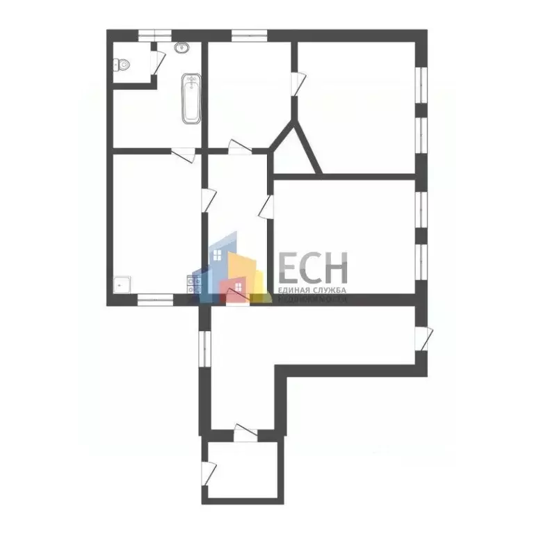 3-к кв. Тульская область, Тула ул. Фридриха Энгельса, 77 (90.4 м) - Фото 2