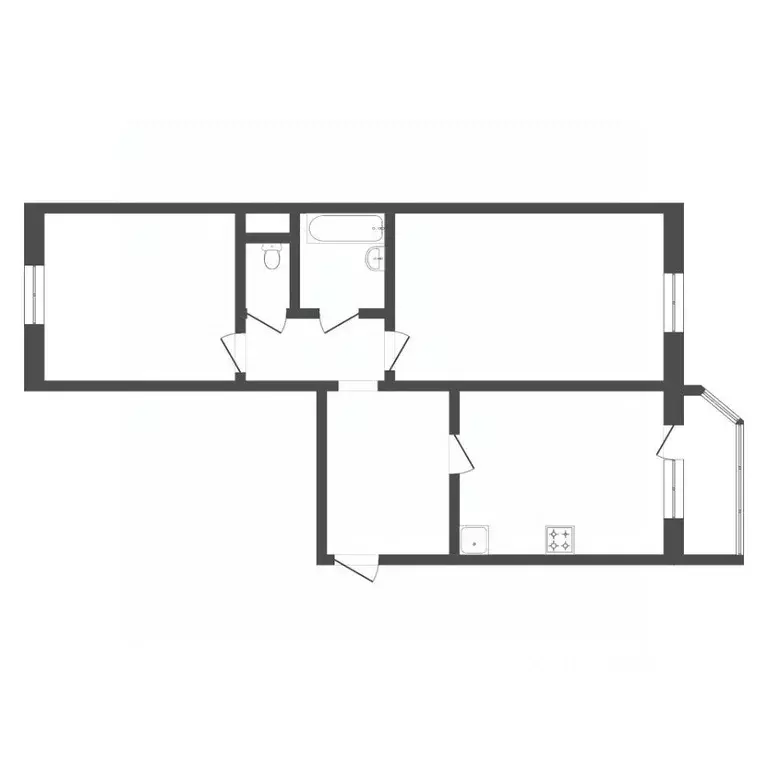 2-к кв. Тюменская область, Тюмень Широтная ул., 168к2 (66.5 м) - Фото 2