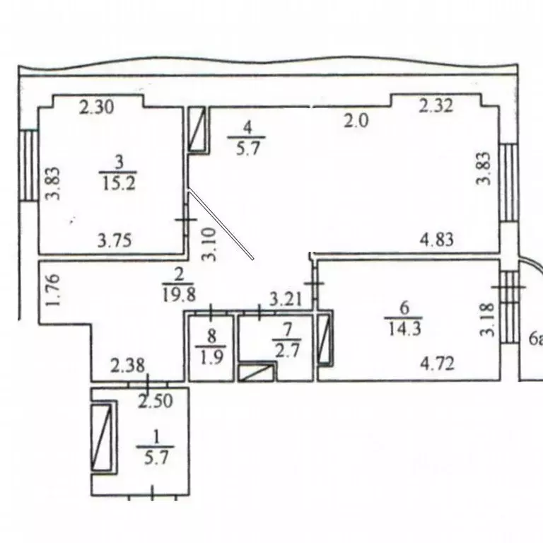 3-к кв. Московская область, Мытищи ул. Колпакова, 40 (84.5 м) - Фото 2