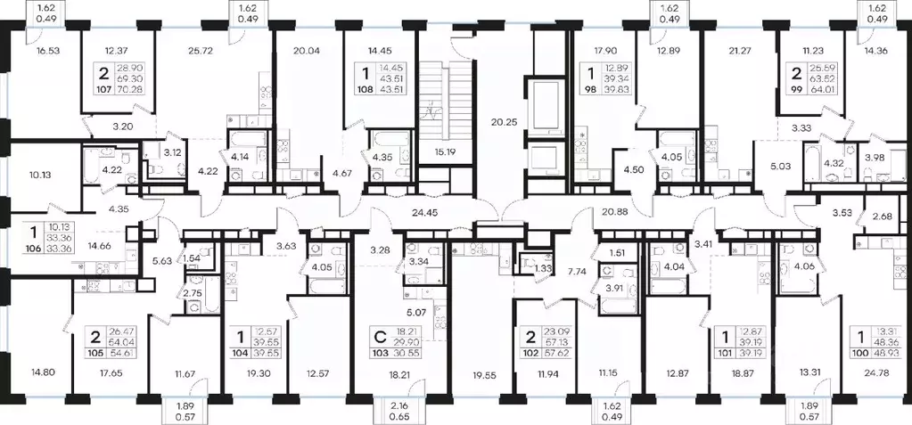 1-к кв. Нижегородская область, Нижний Новгород Глоракс Премиум Гребной ... - Фото 2