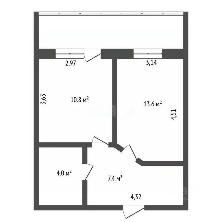 1-к кв. Амурская область, Благовещенск Игнатьевское ш., 25/12 (35.8 м) - Фото 1