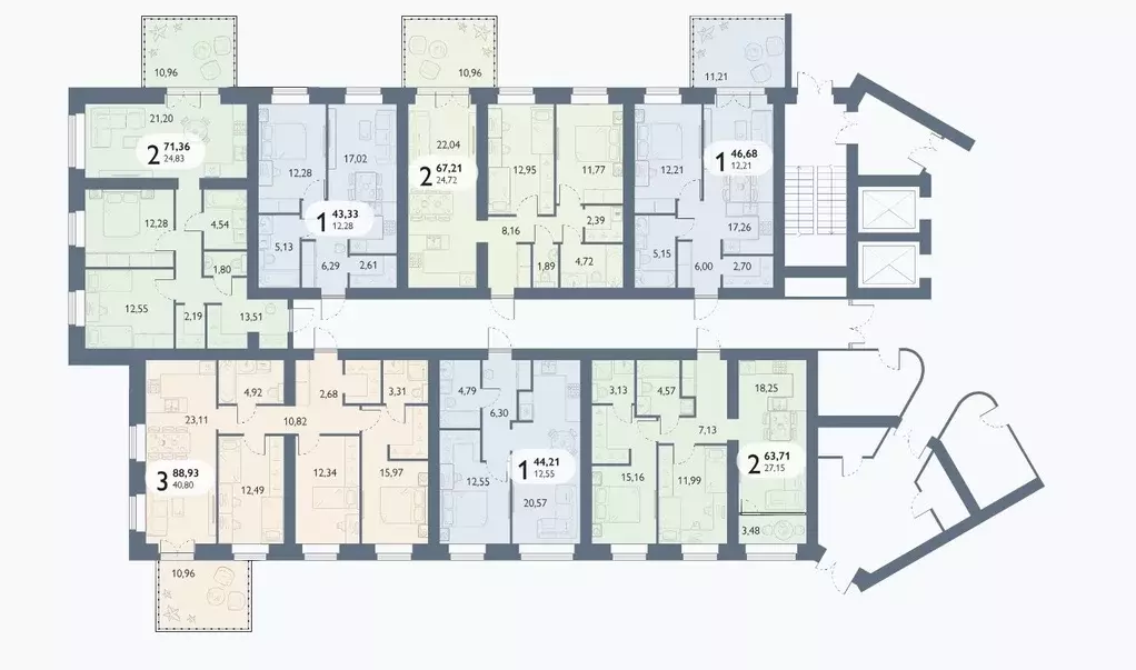 1-к кв. Брянская область, Брянский район, пос. Мичуринский, ... - Фото 2