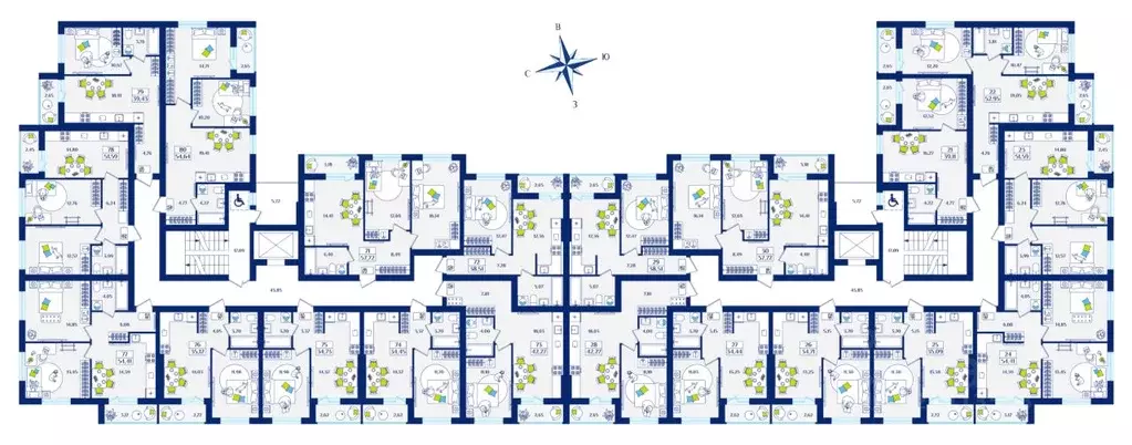 1-к кв. Калининградская область, Зеленоградск  (35.09 м) - Фото 2