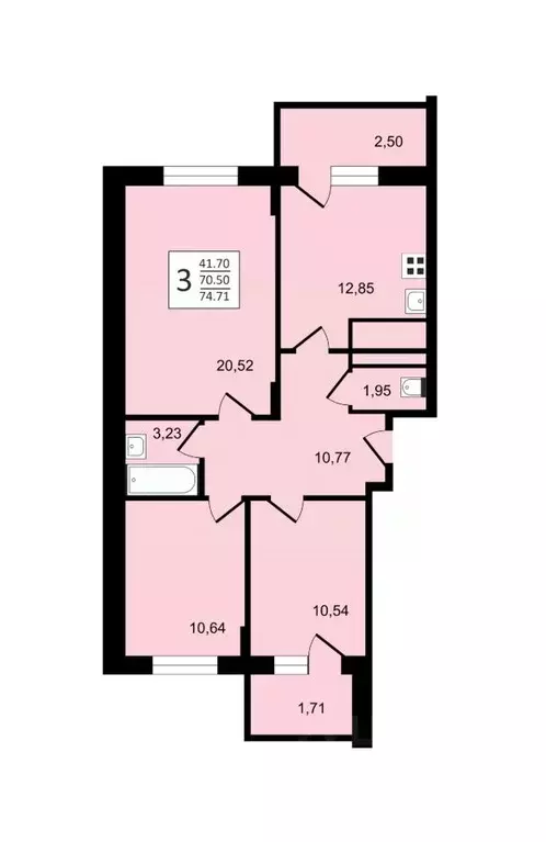 3-к кв. Владимирская область, Владимир ул. Мира, 9В (72.0 м) - Фото 1