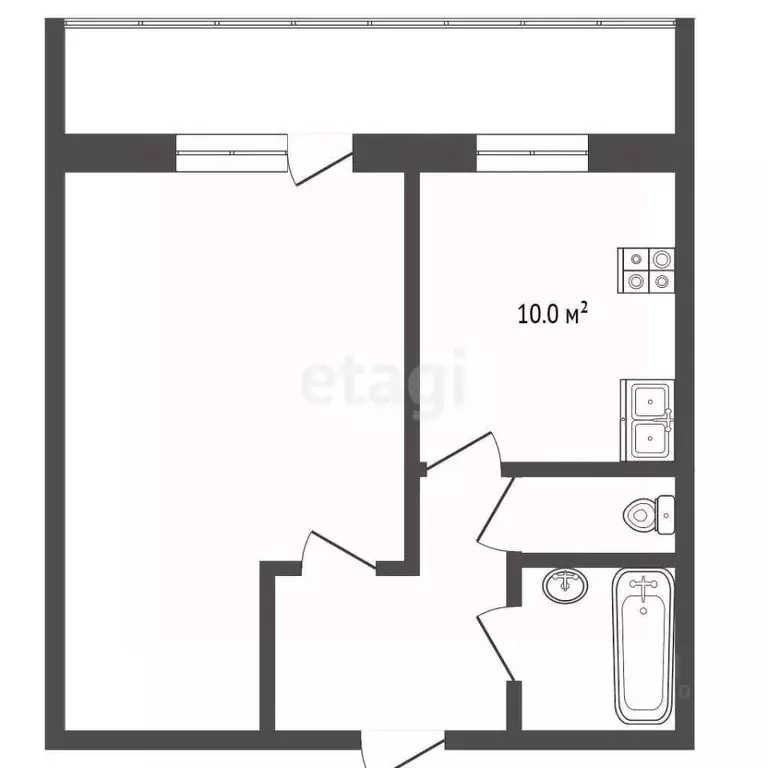 1-к кв. Тюменская область, Тюмень Восточный мкр, ул. Моторостроителей, ... - Фото 2