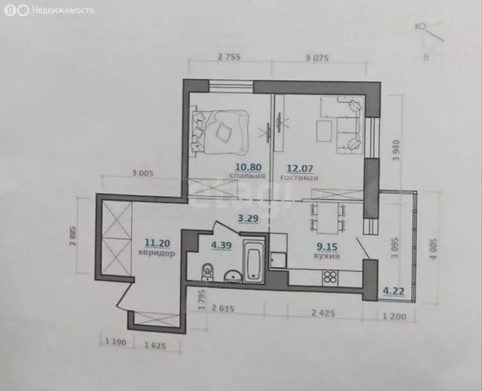 2-комнатная квартира: Иркутский муниципальный округ, рабочий посёлок ... - Фото 1