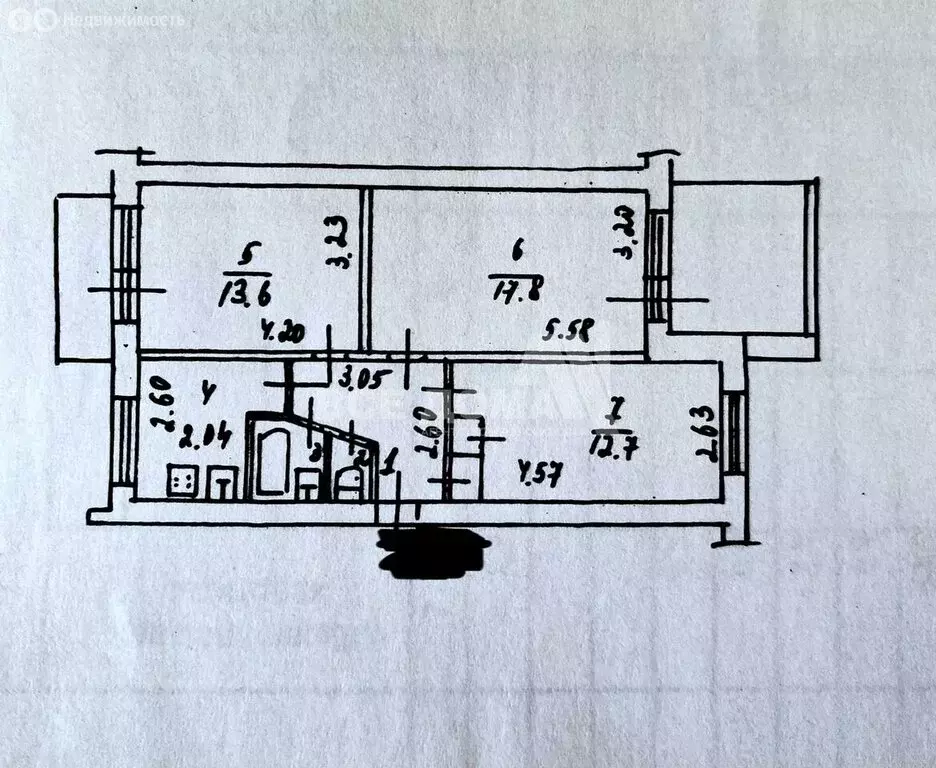 3-комнатная квартира: Ставрополь, улица Тельмана, 236 (68.1 м) - Фото 1