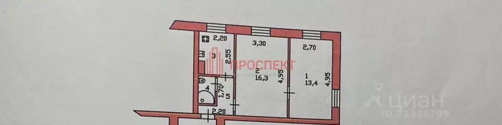 2-к кв. Пензенская область, Пенза ул. Чаадаева, 34А (39.5 м) - Фото 2