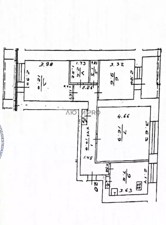 3-к кв. Башкортостан, Уфа Революционная ул., 165 (60.9 м) - Фото 2