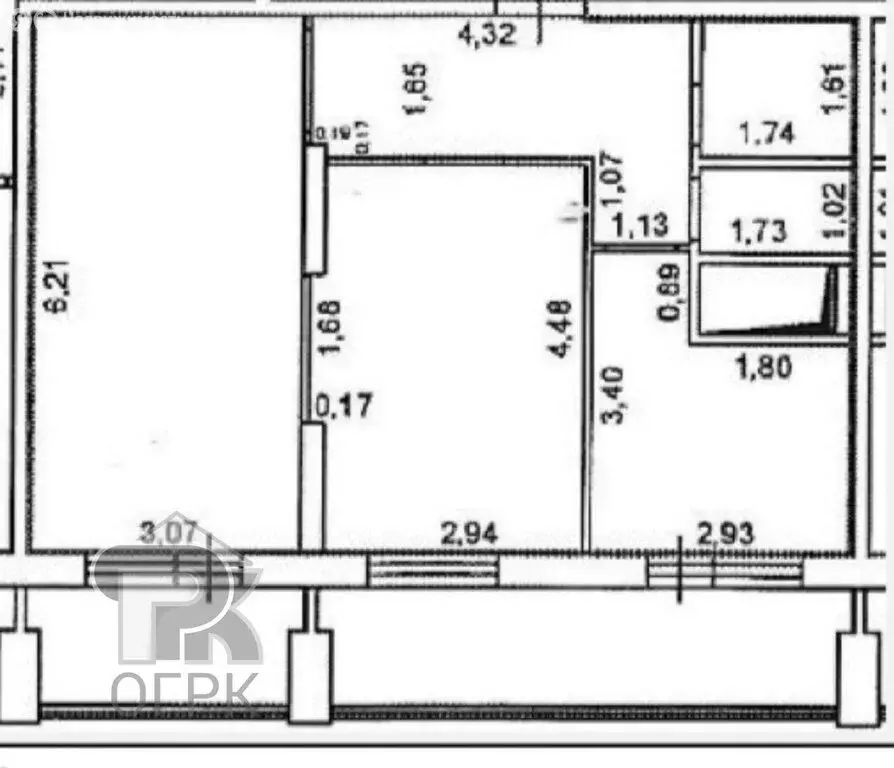 2-комнатная квартира: Лыткарино, улица Ленина, 12 (60 м) - Фото 1