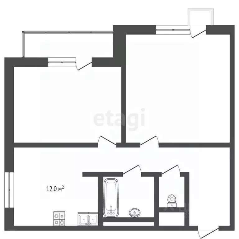 2-к кв. Удмуртия, Ижевск Совхозная ул., 1А (51.0 м) - Фото 1