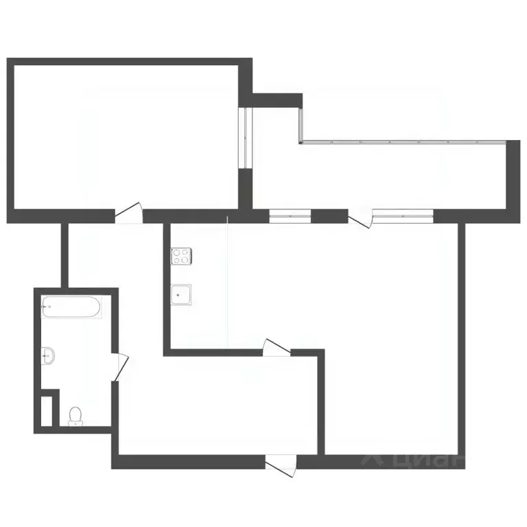 2-к кв. Тюменская область, Тюмень Широтная ул., 19к1 (74.8 м) - Фото 2
