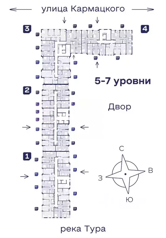 2-к кв. Тюменская область, Тюмень Космо жилой комплекс (38.5 м) - Фото 1