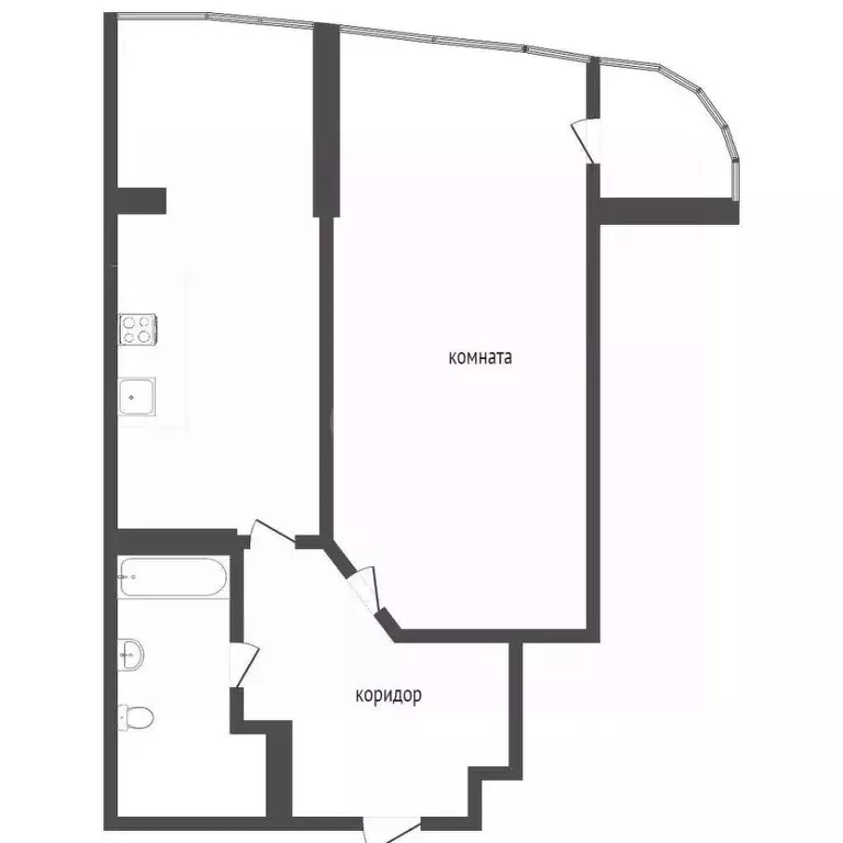 1-к кв. Севастополь ул. Степаняна, 2Ак1 (44.4 м) - Фото 1