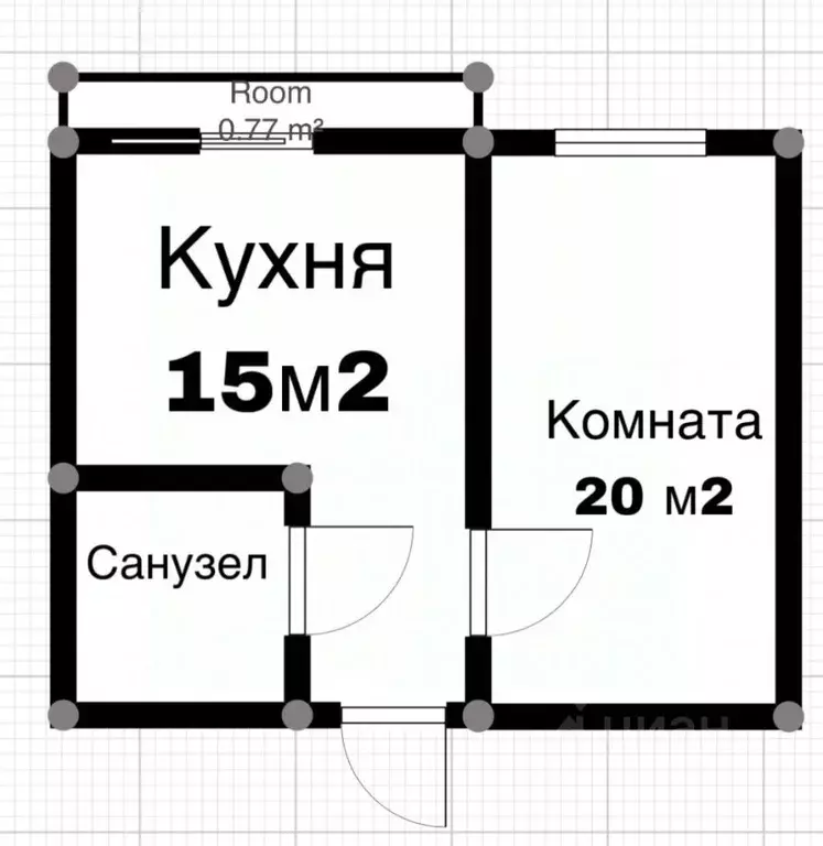 1-к кв. Кабардино-Балкария, Нальчик ул. Хужокова (41.0 м) - Фото 1