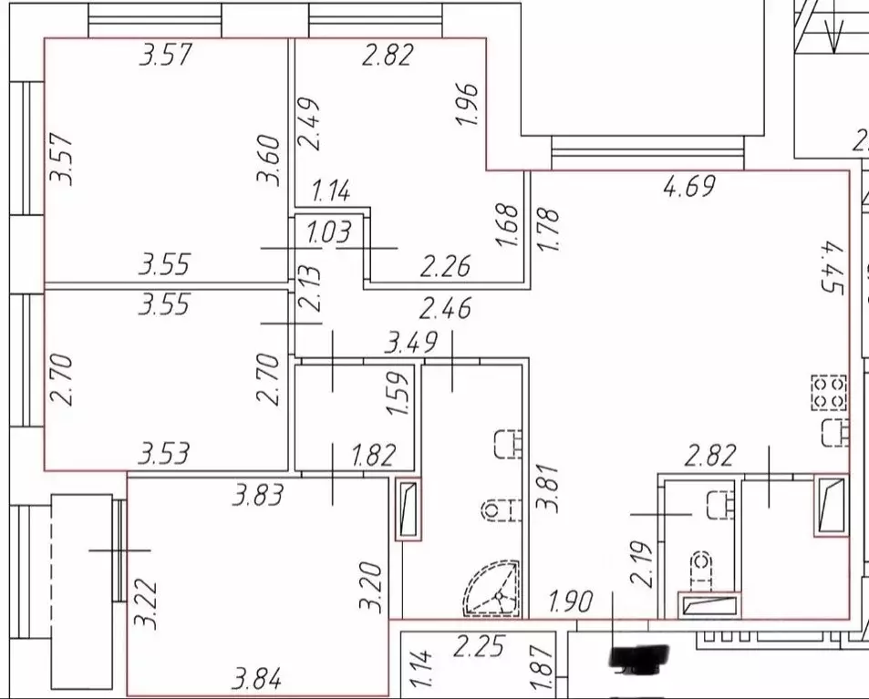 4-к кв. Ленинградская область, Ломоносовский район, Аннинское ... - Фото 1