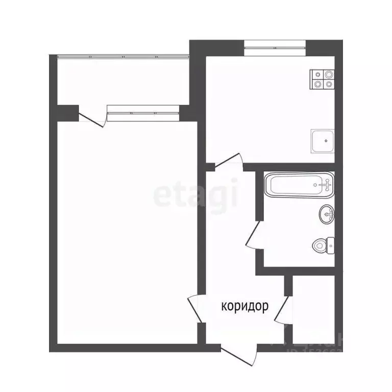 1-к кв. Тюменская область, Тобольск 9-й мкр, 16 (29.2 м) - Фото 1